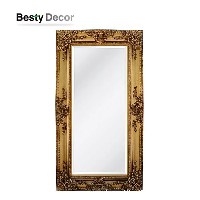 Country Gold Wall Wood Mirror